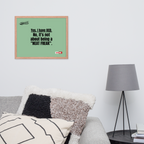 OCD Owned and Framed: Framed Photo Paper Poster for the OCD Community | ILLTOCHILL