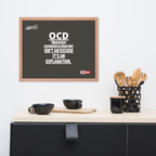 OCD on the Wall: Framed Photo Paper Poster for the Intrusive Thinker Who Owns It | ILLTOCHILL
