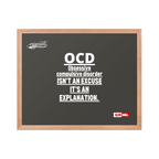 OCD on the Wall: Framed Photo Paper Poster for the Intrusive Thinker Who Owns It | ILLTOCHILL