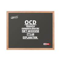 OCD on the Wall: Framed Photo Paper Poster for the Intrusive Thinker Who Owns It | ILLTOCHILL