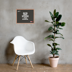OCD on the Wall: Framed Photo Paper Poster for the Intrusive Thinker Who Owns It | ILLTOCHILL