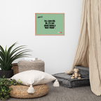 OCD Owned and Framed: Framed Photo Paper Poster for the OCD Community | ILLTOCHILL