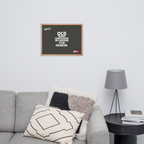 OCD on the Wall: Framed Photo Paper Poster for the Intrusive Thinker Who Owns It | ILLTOCHILL