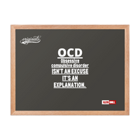 OCD on the Wall: Framed Photo Paper Poster for the Intrusive Thinker Who Owns It | ILLTOCHILL