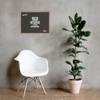 OCD on the Wall: Framed Photo Paper Poster for the Intrusive Thinker Who Owns It | ILLTOCHILL