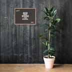 OCD on the Wall: Framed Photo Paper Poster for the Intrusive Thinker Who Owns It | ILLTOCHILL