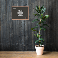 OCD on the Wall: Framed Photo Paper Poster for the Intrusive Thinker Who Owns It | ILLTOCHILL