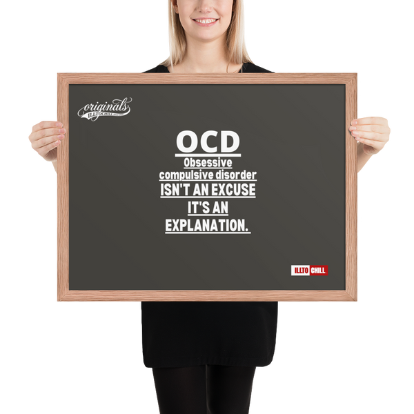 OCD Framed photo paper poster