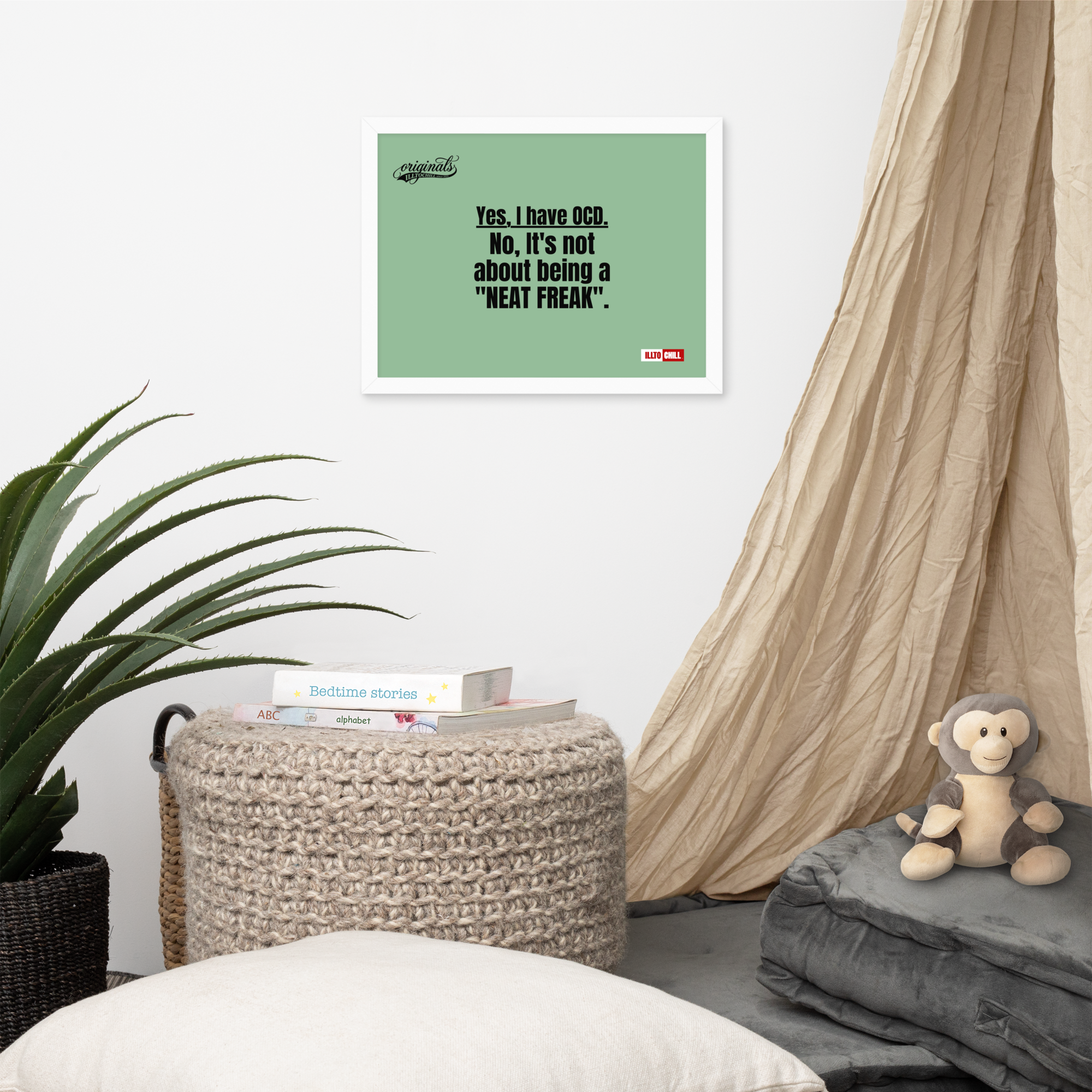 OCD Owned and Framed: Framed Photo Paper Poster for the OCD Community | ILLTOCHILL