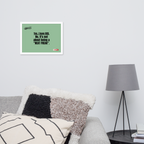 OCD Owned and Framed: Framed Photo Paper Poster for the OCD Community | ILLTOCHILL