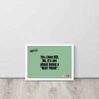 OCD Owned and Framed: Framed Photo Paper Poster for the OCD Community | ILLTOCHILL
