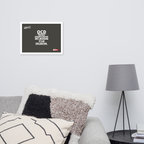 OCD on the Wall: Framed Photo Paper Poster for the Intrusive Thinker Who Owns It | ILLTOCHILL