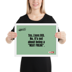 OCD Owned and Framed: Framed Photo Paper Poster for the OCD Community | ILLTOCHILL