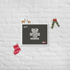 OCD on the Wall: Framed Photo Paper Poster for the Intrusive Thinker Who Owns It | ILLTOCHILL