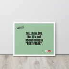 OCD Owned and Framed: Framed Photo Paper Poster for the OCD Community | ILLTOCHILL