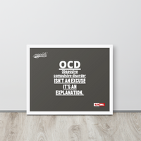 OCD on the Wall: Framed Photo Paper Poster for the Intrusive Thinker Who Owns It | ILLTOCHILL