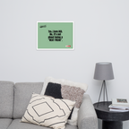 OCD Owned and Framed: Framed Photo Paper Poster for the OCD Community | ILLTOCHILL
