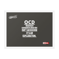 OCD on the Wall: Framed Photo Paper Poster for the Intrusive Thinker Who Owns It | ILLTOCHILL
