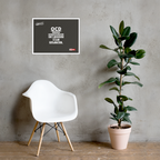 OCD on the Wall: Framed Photo Paper Poster for the Intrusive Thinker Who Owns It | ILLTOCHILL