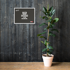OCD on the Wall: Framed Photo Paper Poster for the Intrusive Thinker Who Owns It | ILLTOCHILL