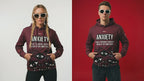 Anxiety Awareness Cotton Hoodie Unisex Mental Health Comfort Anxiety Everyday Style by ILLTOCHILL
