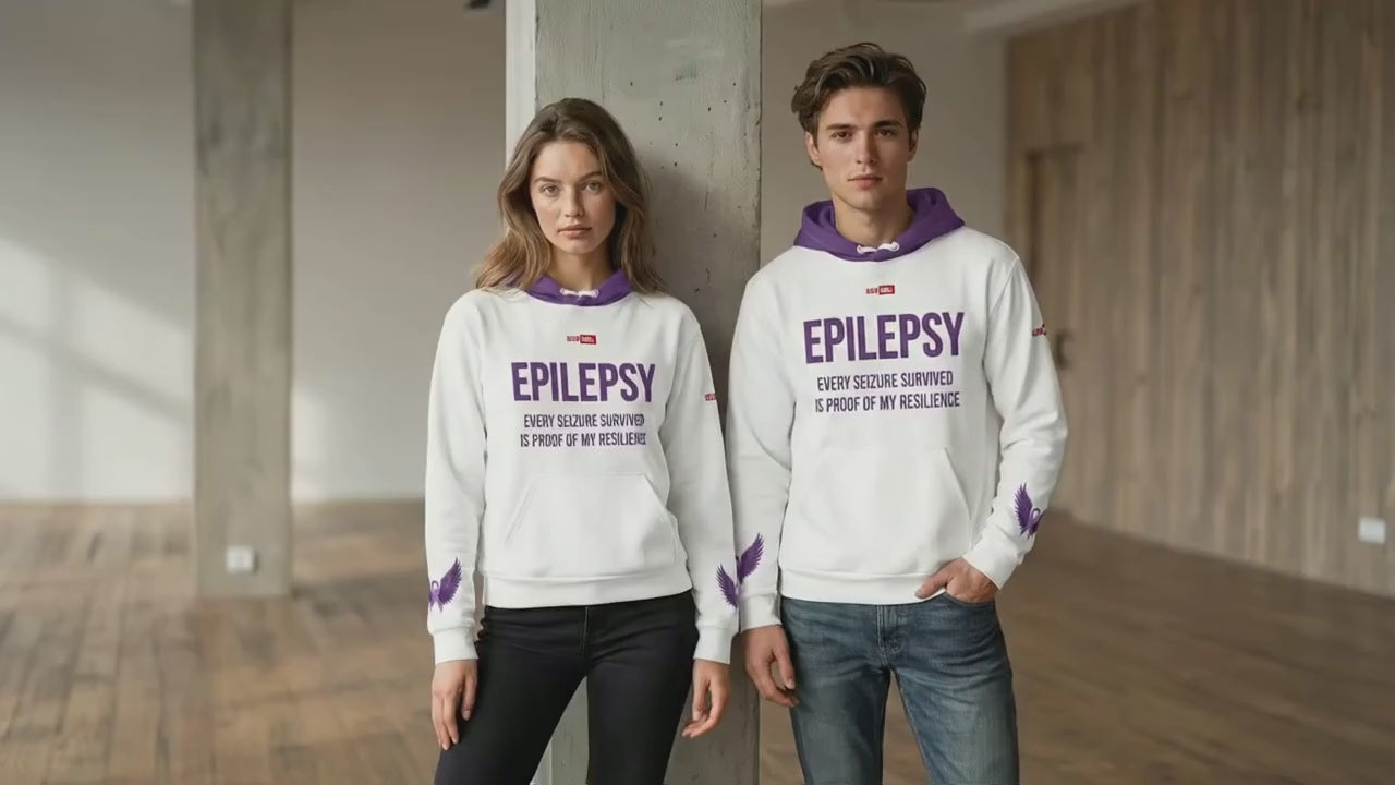 Unstoppable Epilepsy Unisex Heavyweight Hoodie – by ILLTOCHILL Warm Identity Fit