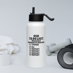 OCD Still Drinking: Stainless Steel Water Bottle With A Straw Lid for the OCD Community | ILLTOCHILL