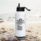 OCD Still Drinking: Stainless Steel Water Bottle With A Straw Lid for the OCD Community | ILLTOCHILL