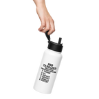 OCD Still Drinking: Stainless Steel Water Bottle With A Straw Lid for the OCD Community | ILLTOCHILL