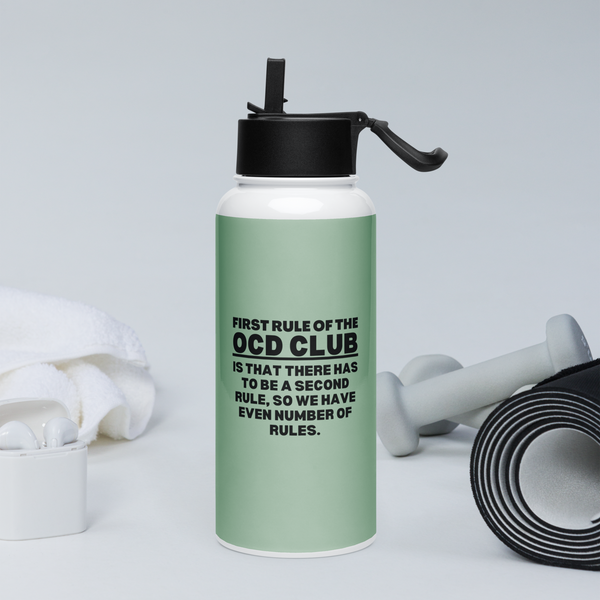 OCD Stainless steel water bottle with a straw lid