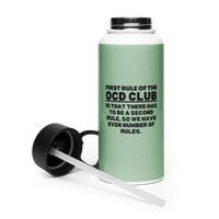 OCD Hydrated and Here: Stainless Steel Water Bottle With A Straw Lid for the OCD Community | ILLTOCHILL