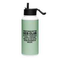 OCD Hydrated and Here: Stainless Steel Water Bottle With A Straw Lid for the OCD Community | ILLTOCHILL