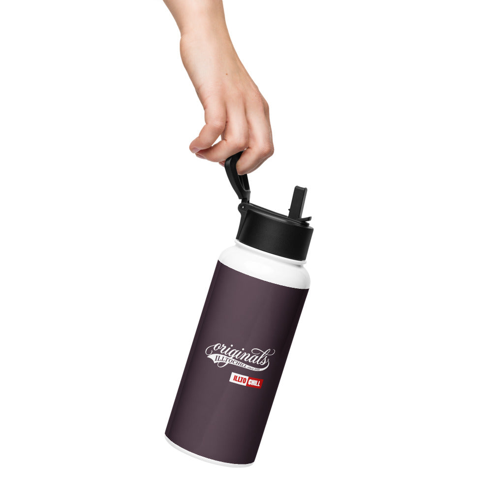 lupus-stainless-steel-water-bottle-with-a-straw-lid