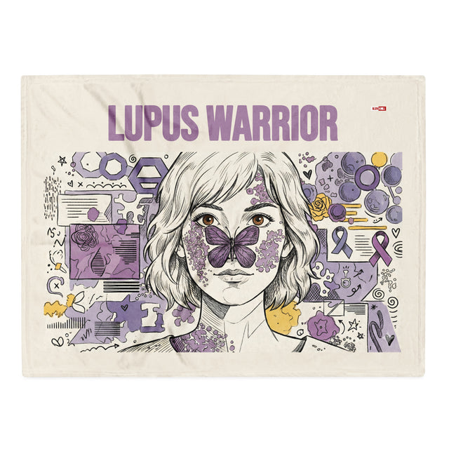 Rest Without Guilt Lupus Throw Blanket – ILLTOCHILL