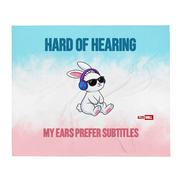 Wrapped in Silence Hard of Hearing Throw Blanket – ILLTOCHILL