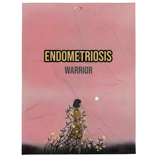 Rest Through Pain Endometriosis comfort Throw Blanket by ILLTOCHILL
