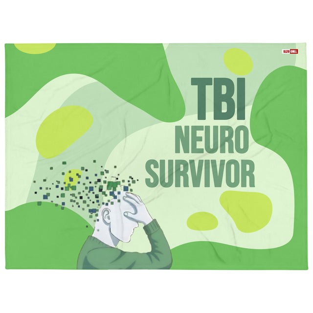 Wrap Up In Brain Fog TBI Throw Blanket ILLTOCHILL Cozy Comfort Feel