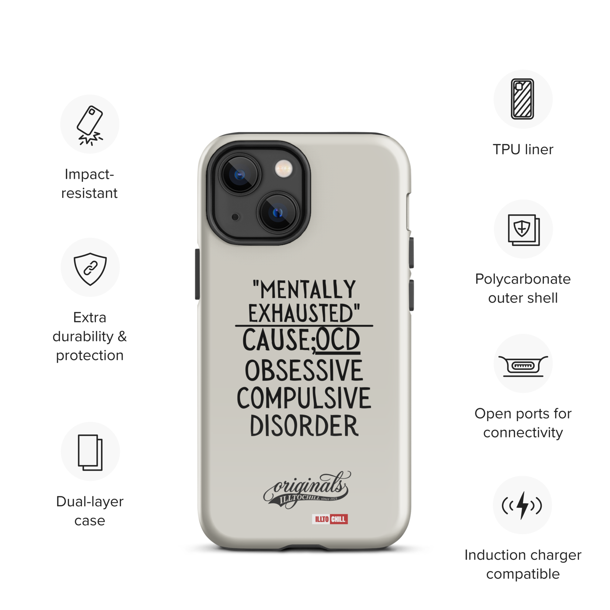 OCD Carried Daily: Tough Case For iPhone Built for the OCD Community | ILLTOCHILL