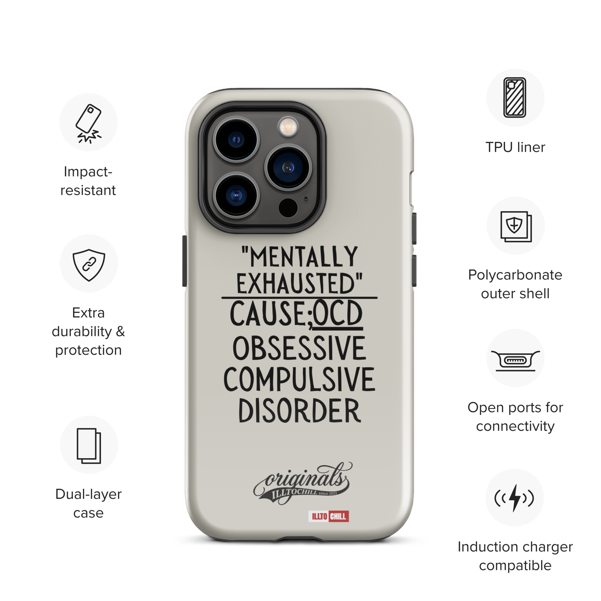 OCD Carried Daily: Tough Case For iPhone Built for the OCD Community | ILLTOCHILL