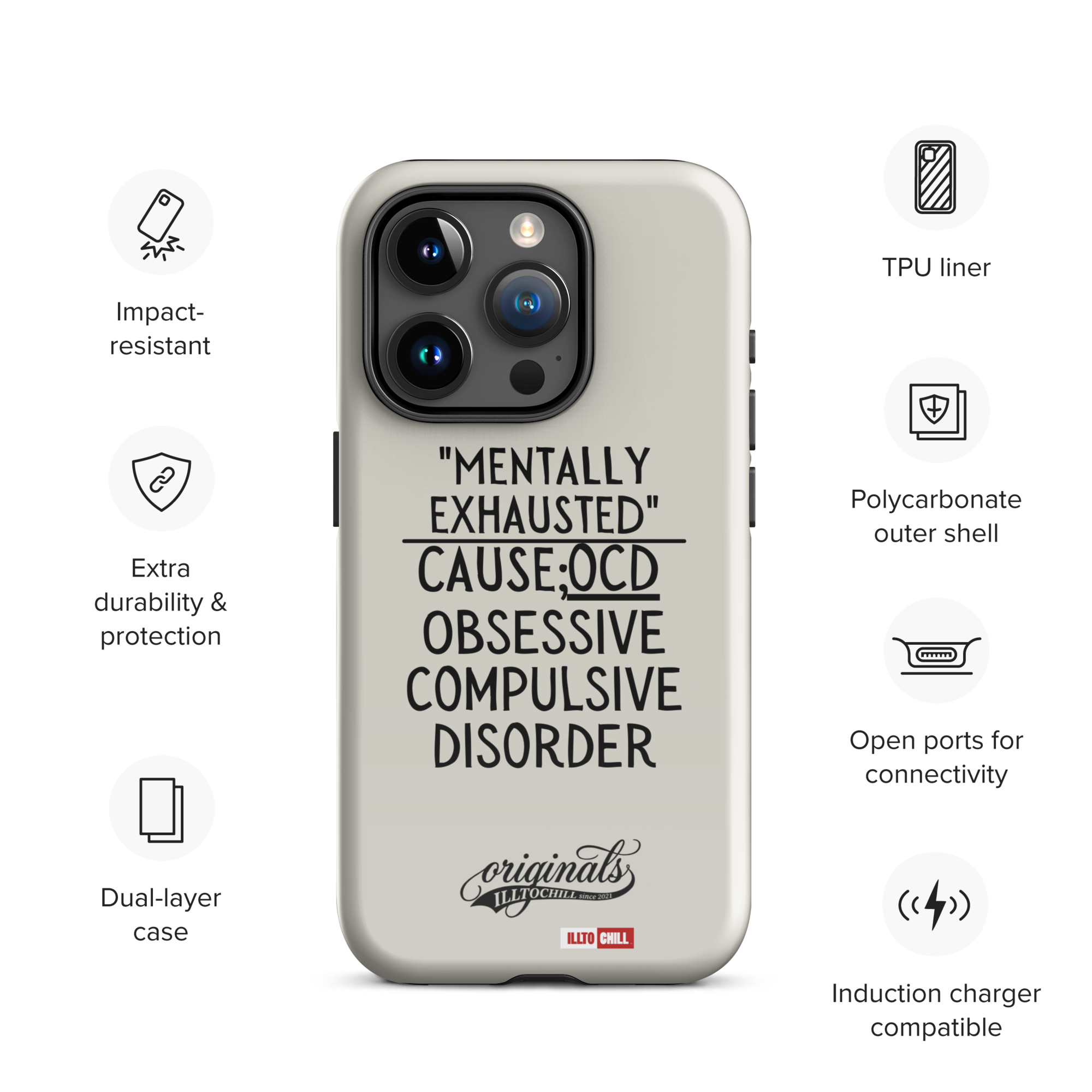 OCD Carried Daily: Tough Case For iPhone Built for the OCD Community | ILLTOCHILL