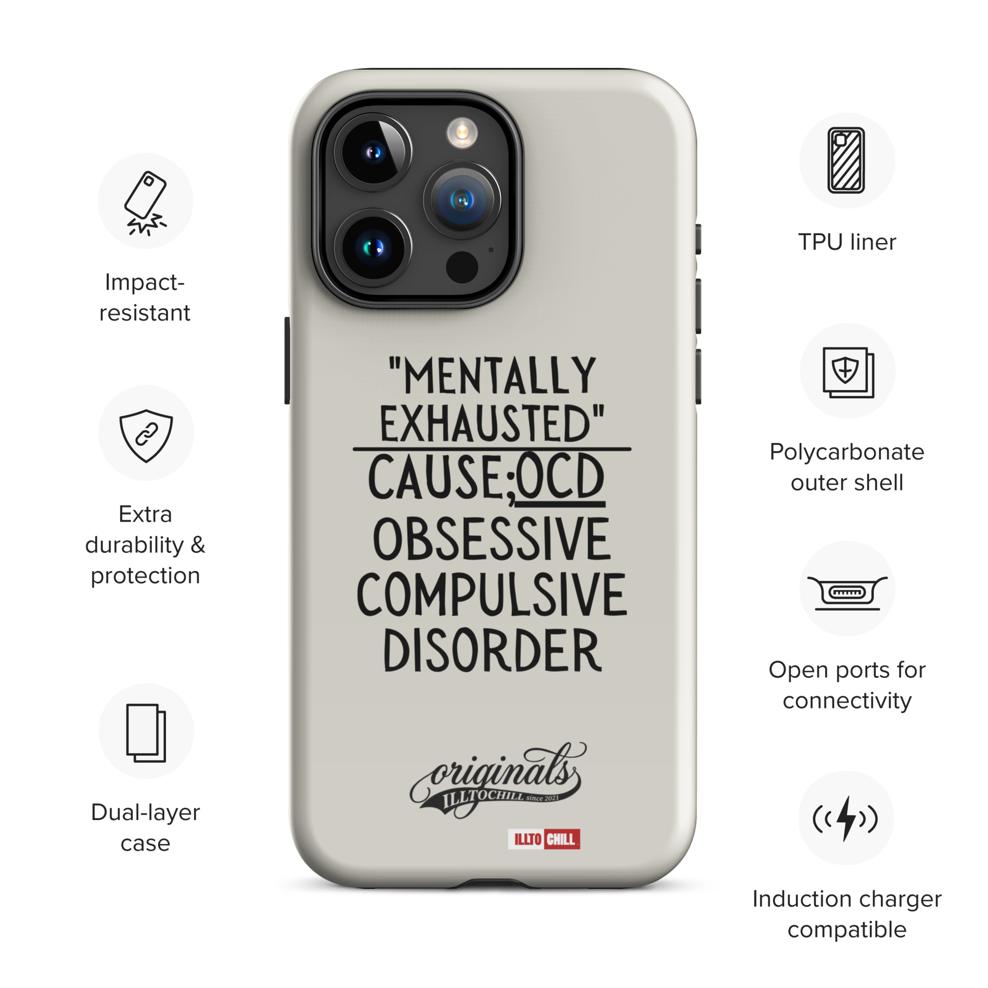 OCD Carried Daily: Tough Case For iPhone Built for the OCD Community | ILLTOCHILL
