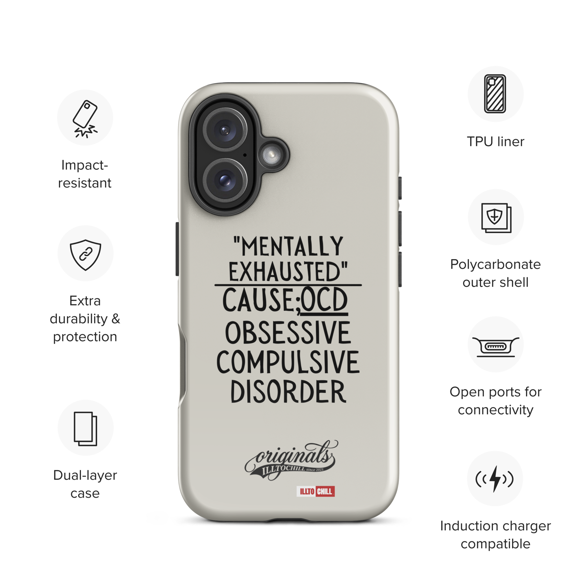 OCD Carried Daily: Tough Case For iPhone Built for the OCD Community | ILLTOCHILL