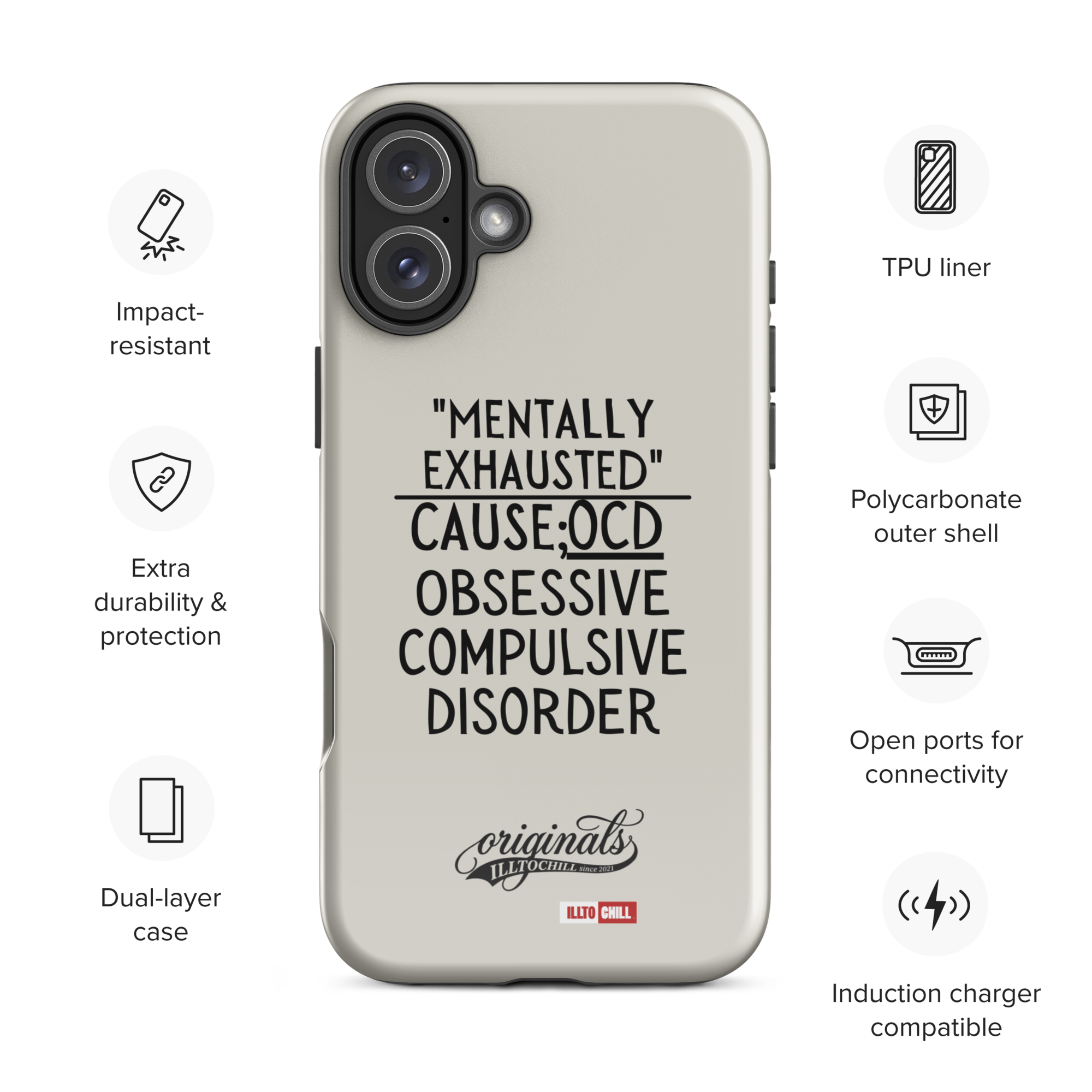 OCD Carried Daily: Tough Case For iPhone Built for the OCD Community | ILLTOCHILL