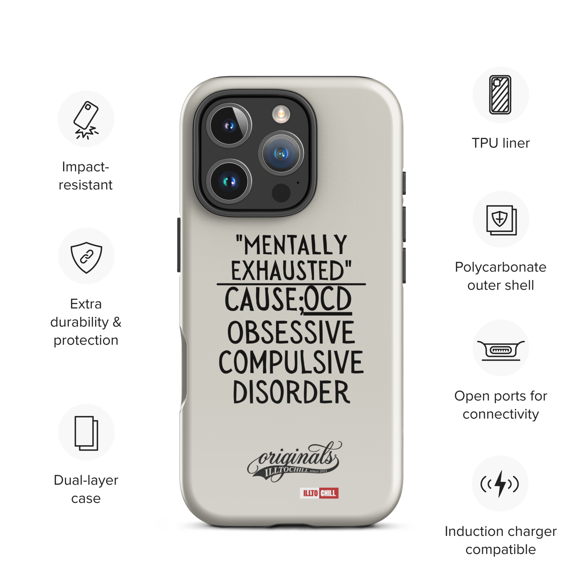 OCD Carried Daily: Tough Case For iPhone Built for the OCD Community | ILLTOCHILL