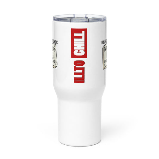ILLTOCHILL Bipolar disorder awareness How bipolar mind works sarcastic gift Travel mug with a handle.