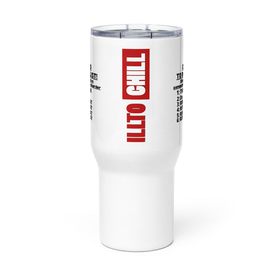 ILLTOCHILL Obsessive compulsive disorder awareness OCD To-Do List sarcastic gift Travel mug with a handle.