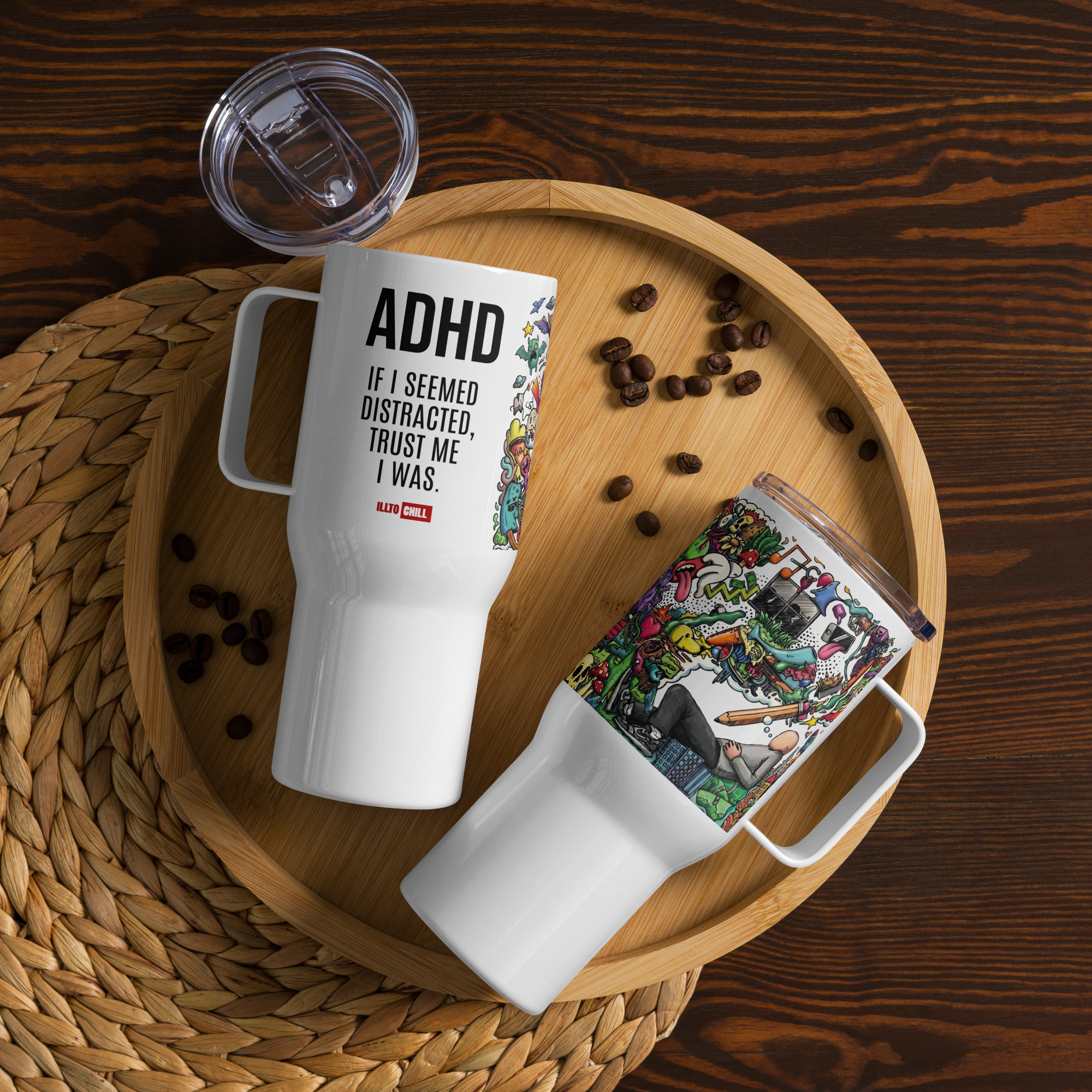 Own The Chaos ADHD Travel Mug – Identity Gift | ILLTOCHILL