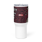 Anxiety Awareness Travel Mug With Handle Mental Health Coffee Anxiety Commute Style by ILLTOCHILL