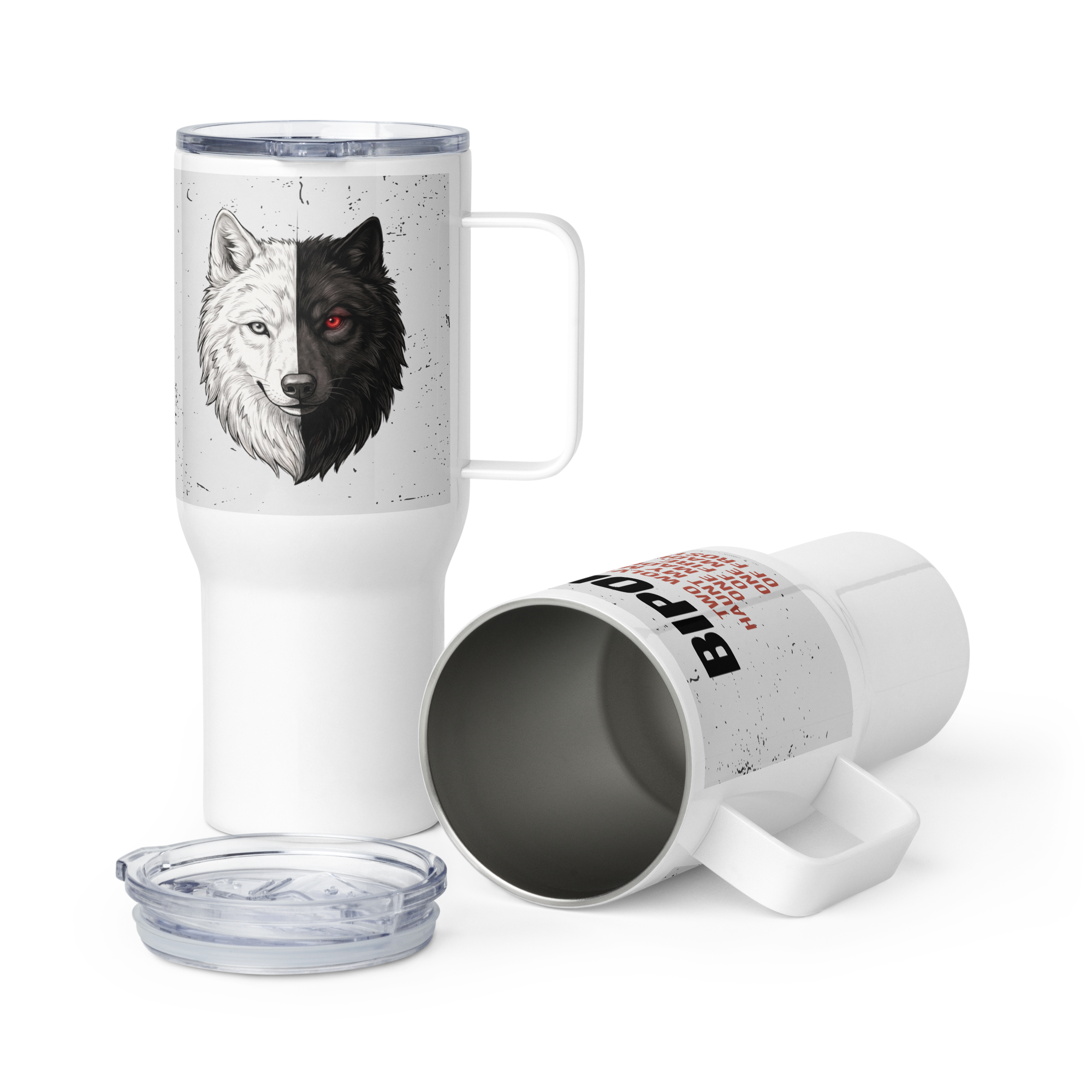 Bipolar Travel Mug With Handle – Awareness Coffee Companion for Daily Resilience by ILLTOCHILL
