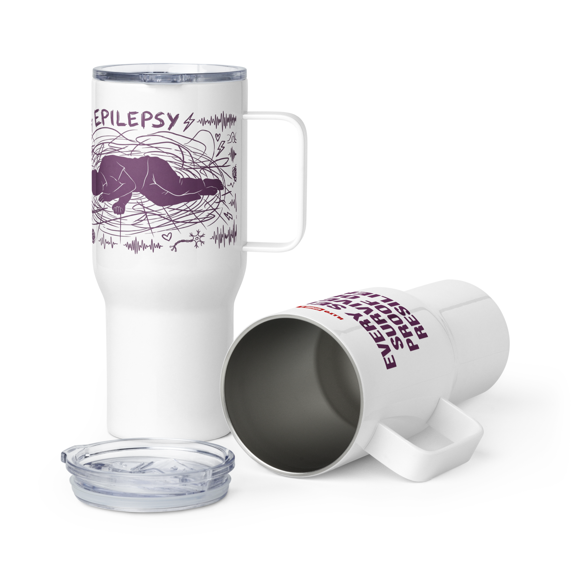 Seizure Strong Epilepsy Travel Mug – by ILLTOCHILL Daily Use